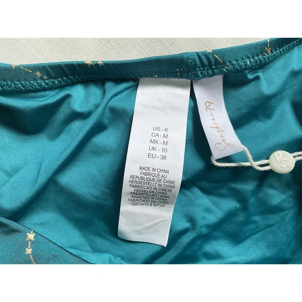 Sunshine 79 Women's Cut Bikini Swimsuit Bottom Color Tea Size 6